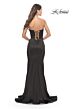 La Femme 31601 Illusion Cutouts Strapless Corset Dress