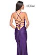 La Femme 31618 Surplice Bodice Lace-Up Back Dress