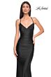 La Femme 31618 Surplice Bodice Lace-Up Back Dress