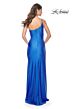 La Femme 31699 High Slit One Shoulder Hot Fix Dress