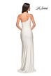 La Femme 31699 High Slit One Shoulder Hot Fix Dress