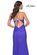 La Femme 31701 Tie Back High Slit Embellished Dress