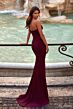 La Femme 31899 Strapless Sweetheart Neckline Ruched Dress