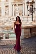 La Femme 31899 Strapless Sweetheart Neckline Ruched Dress