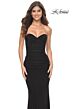 La Femme 31899 Strapless Sweetheart Neckline Ruched Dress
