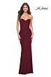 La Femme 31899 Strapless Sweetheart Neckline Ruched Dress