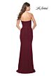 La Femme 31899 Strapless Sweetheart Neckline Ruched Dress