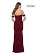 La Femme 31914 Ruched Corset Off The Shoulder Dress