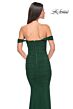 La Femme 31914 Ruched Corset Off The Shoulder Dress