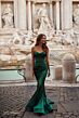 La Femme 31915 Strapless Sweetheart Neckline Ruched Dress