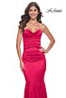 La Femme 31915 Strapless Sweetheart Neckline Ruched Dress