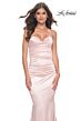 La Femme 31915 Strapless Sweetheart Neckline Ruched Dress