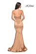 La Femme 31915 Strapless Sweetheart Neckline Ruched Dress