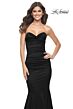 La Femme 31915 Strapless Sweetheart Neckline Ruched Dress