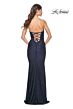La Femme 31945 Strapless Sweetheart Neckline Ruched Dress