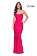 La Femme 31945 Strapless Sweetheart Neckline Ruched Dress