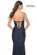 La Femme 31945 Strapless Sweetheart Neckline Ruched Dress