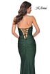 La Femme 31945 Strapless Sweetheart Neckline Ruched Dress