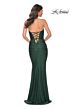 La Femme 31945 Strapless Sweetheart Neckline Ruched Dress
