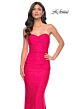 La Femme 31945 Strapless Sweetheart Neckline Ruched Dress