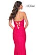 La Femme 31945 Strapless Sweetheart Neckline Ruched Dress