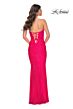 La Femme 31945 Strapless Sweetheart Neckline Ruched Dress