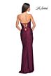 La Femme 31945 Strapless Sweetheart Neckline Ruched Dress