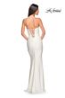 La Femme 31945 Strapless Sweetheart Neckline Ruched Dress