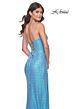 La Femme 31965 High Slit Corset Top Sequin Dress