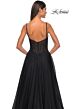 La Femme 31970 Ruched Corset High Slit Embellished Dress
