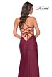 La Femme 31988 Lace Corset Slit Skirt Dress