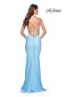 La Femme 31989 Embellished Bodice Lace-Up Dress