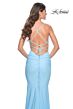 La Femme 31989 Embellished Bodice Lace-Up Dress
