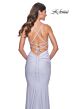 La Femme 31989 Embellished Bodice Lace-Up Dress
