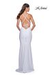 La Femme 31989 Embellished Bodice Lace-Up Dress