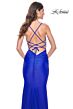 La Femme 31989 Embellished Bodice Lace-Up Dress