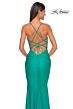 La Femme 31989 Embellished Bodice Lace-Up Dress