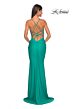 La Femme 31989 Embellished Bodice Lace-Up Dress