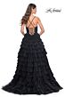 La Femme 32002 Ruffle Skirt Embellished Corset Dress