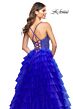 La Femme 32002 Ruffle Skirt Embellished Corset Dress