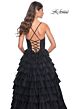 La Femme 32002 Ruffle Skirt Embellished Corset Dress