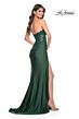 La Femme 32011 Floral Corset Beaded Skirt Dress