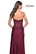 La Femme 32011 Floral Corset Beaded Skirt Dress