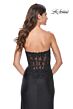 La Femme 32011 Floral Corset Beaded Skirt Dress