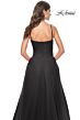 La Femme 32017 Ruched Corset High Slit Dress