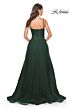 La Femme 32017 Ruched Corset High Slit Dress