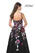 La Femme 32019 High Slit Multicolor Floral Dress