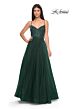 La Femme 32020 Floral Corset High Slit Embellished Dress