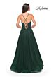 La Femme 32020 Floral Corset High Slit Embellished Dress