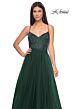 La Femme 32020 Floral Corset High Slit Embellished Dress